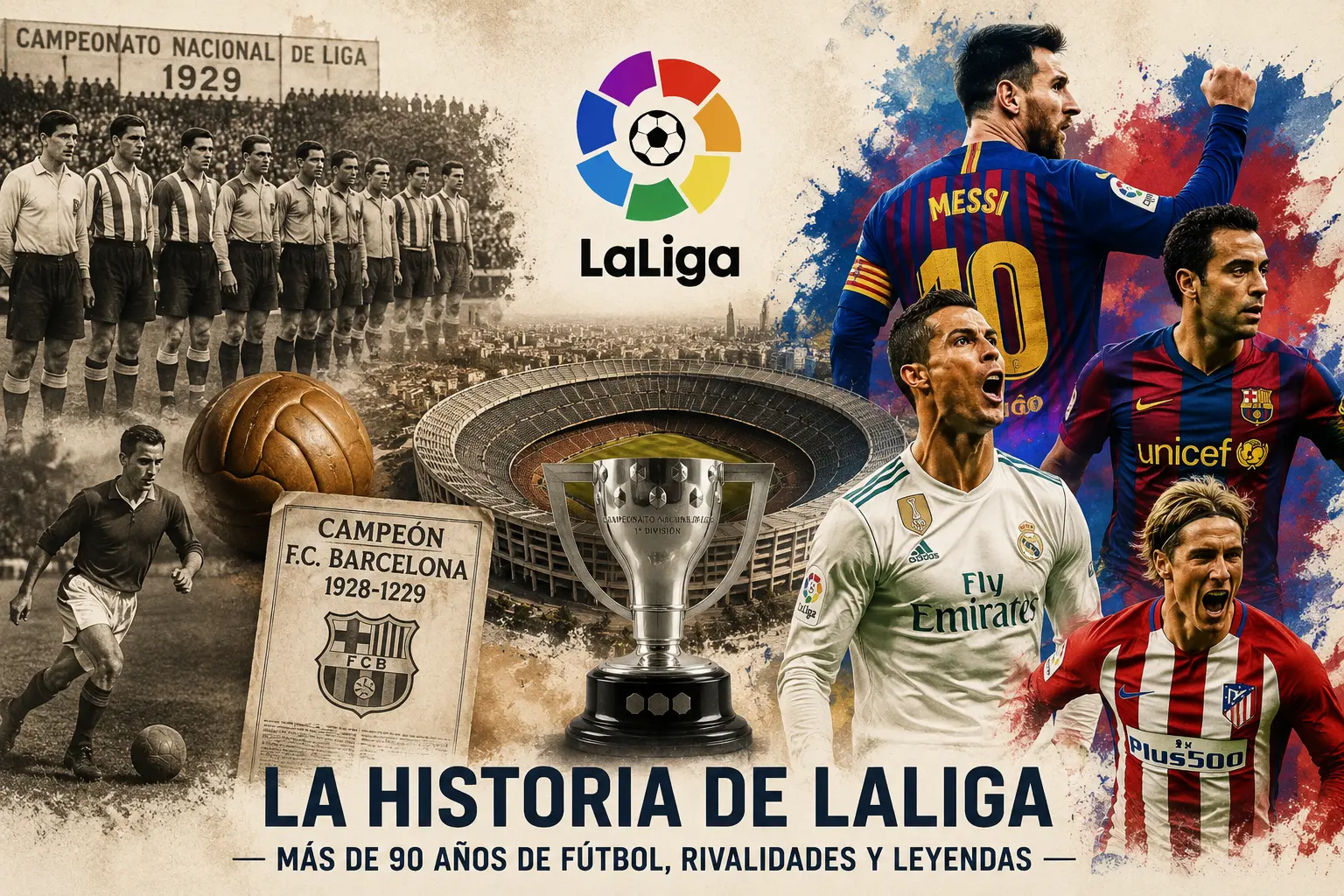La historia de LaLiga: más de 90 años de fútbol, rivalidades y leyendas