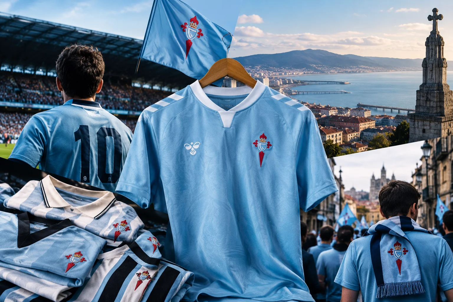Celta camisetas: el celeste, de Balaídos a la calle